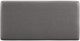 Linon Sunny Gray Faux Leather Rectangle Ottoman-5