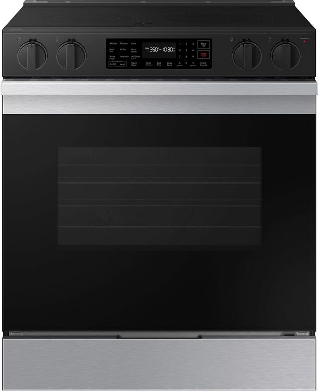 Samsung® Bespoke 30" Fingerprint Resistant Stainless Steel Slide-In Electric Range-0