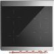 Ilve® Majestic III 30" Glossy Black Pro Style Induction Range with Triple Glass Door and Copper Trim-2