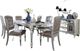 Mazin Furniture Orsina 7-Piece Silver Dining Set-0