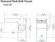 ZLINE Diamond Peak Chrome Bathroom Faucet-1