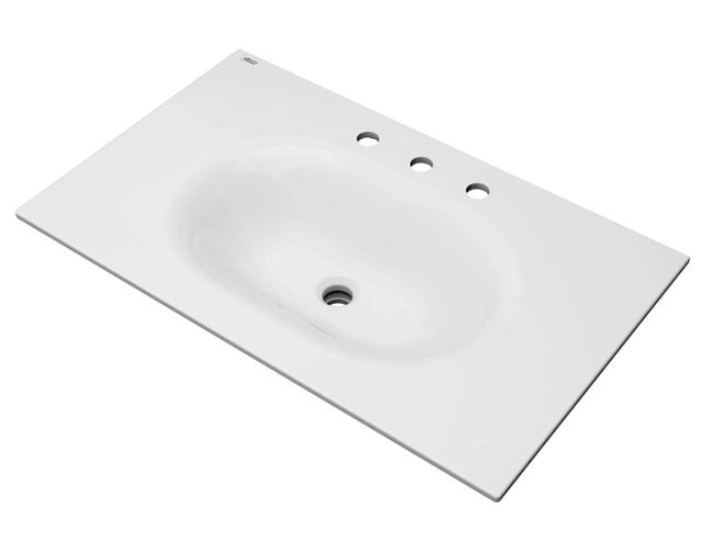 American Standard Studio® S White 33" Vanity Sink Top 8" Centers-2