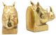 A & B Home 2-Piece Gold Rhino Bookends Set-2