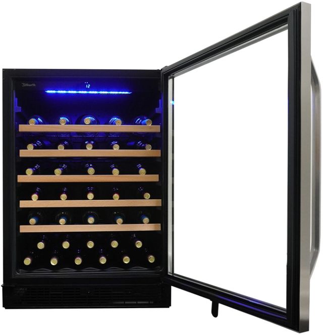 Silhouette® Stilton 24" Stainless Steel Built-In Wine Cellar-1