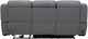 Kate Preston Home Aline Storm Blue Zero Gravity Power Reclining Sofa with Power Headrest-2