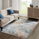 Olliix by Madison Park Newport Cream/Blue 6x9' Abstract Area Rug-2
