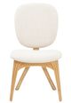 Michael Amini® Camellia Field Warm Pecan Vanity Chair-1