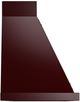 Ilve® Nostalgie II Noblesse 60" Burgundy Wall Mounted Range Hood with Burnished Trim-2