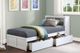 Homelegance® Galen White Youth Twin Platform Bookcase Storage Bed-1