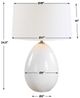 Uttermost® Avery White Crackled Glaze Table Lamp-3