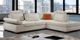 Fornirama 7725 4-Piece Off-White Sectional Set with Adjustable Power Backrest and Adjustable Headrest-1