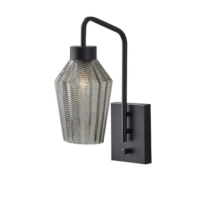 Adesso® Belfry Black Wall Lamp-0