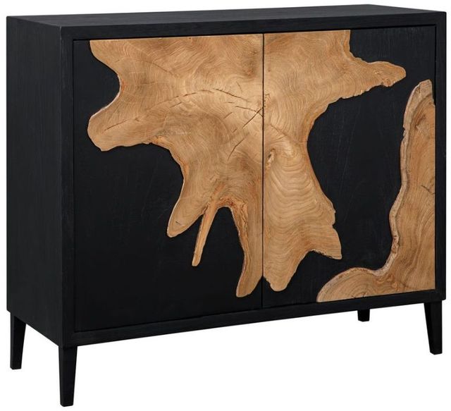 Uttermost® Andrei Black Teak Root 2-Door Cabinet-0