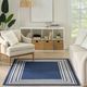 Nourison Home™ Horizon Navy 5'x7' Style 1 Area Rug-1
