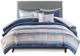 Olliix by Madison Park 8 Piece Blue King/California Marina Printed Seersucker Comforter and Coverlet Set Collection-0