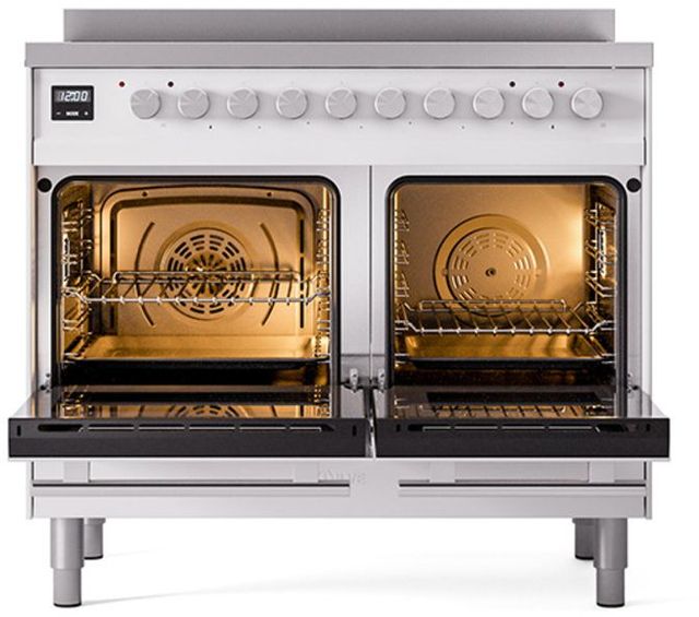 Ilve® Professional Plus II 40" White Pro Style Induction Range-2