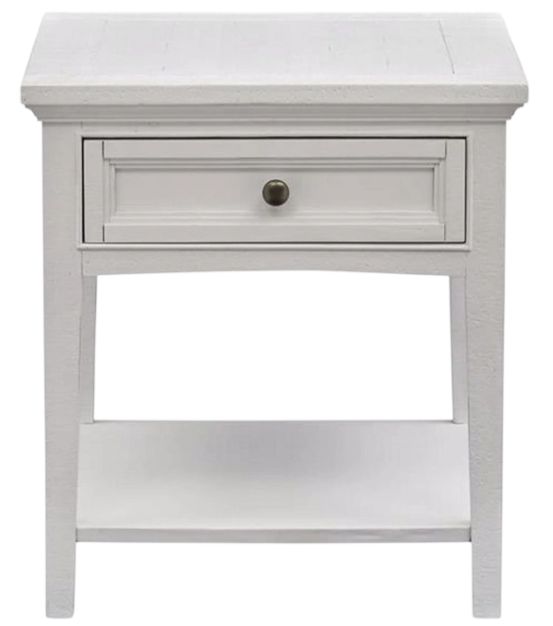 Magnussen Home® Heron Cove Chalk White End Table-1