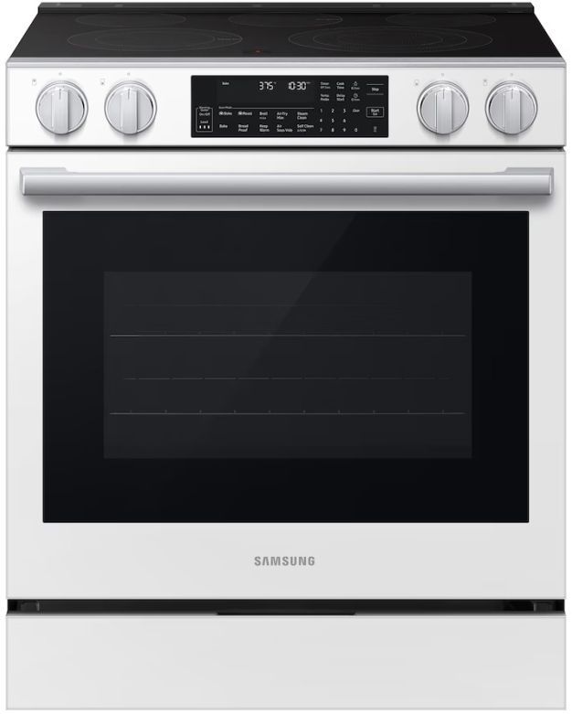 Samsung 30'' White Slide-In Electric Range with Air Fry Max-0