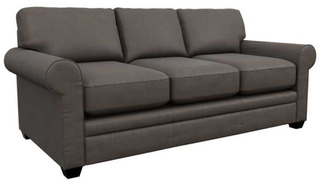 La-Z-Boy® Olson Greystone Leather Queen Sleeper Sofa-0