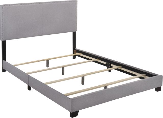 Crown Mark Erin Gray Upholstered Queen Panel Bed-3