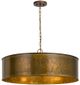Cal® Lighting & Accessories Rochefort Distress Gold Chandelier-0