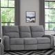 Parker House® Polaris Bizmark Gray Power Reclining Sofa-1