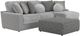 Jackson Furniture Canyon 3-Piece Gray/Platinum/Zinc Right-Arm Facing Sectional and Ottoman-0