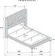 Coaster® Lucia 3-Piece Beige/White Queen Upholstered Panel Bedroom Set-2