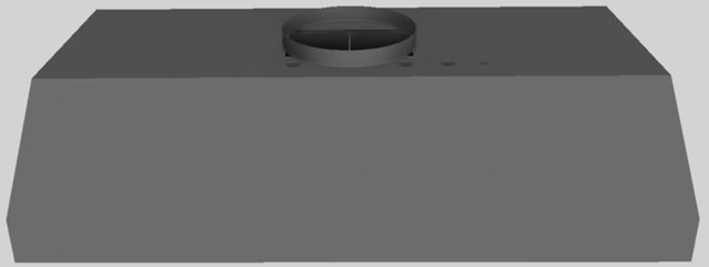 Vent-A-Hood® 42" Gunsmoke Wall Mounted Liner Insert-3