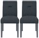 Global Furniture USA Monaco 2-Piece Dark Gray Dining Chair Set-0
