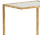 Chelsea House Matteson Glass Mirror Top Side Table with Gold Leaf Frame-1