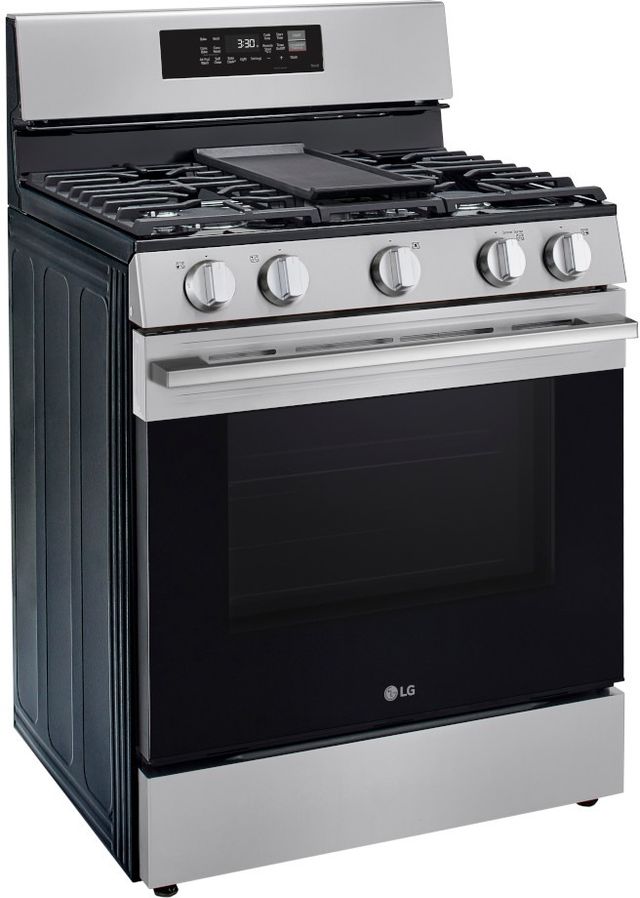 LG 30" Stainless Steel ProBake Convection® Smart Freestanding Gas Range-3