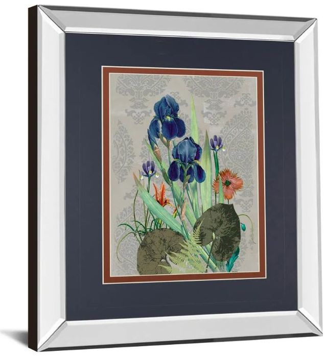 Classy Art Summer Flowers l by Ken Hurd Mirror Framed Wall Art-1