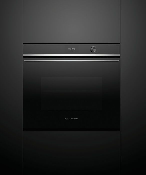 Fisher & Paykel Series 9 30" Black Contemporary Single Electric Wall Oven-2