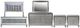 New Classic® Home Furnishings Valentino 5-Piece Silver Queen Upholstered Bedroom Set with Two Nightstands-0