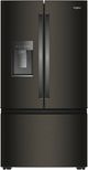 Whirlpool® 36" 23.4 Cu. Ft. Black Stainless Steel Finish French Door Refrigerator with In-Door Water-0