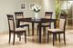 Coaster® Gabriel 5 Piece Cappuccino Dining Table Set-0