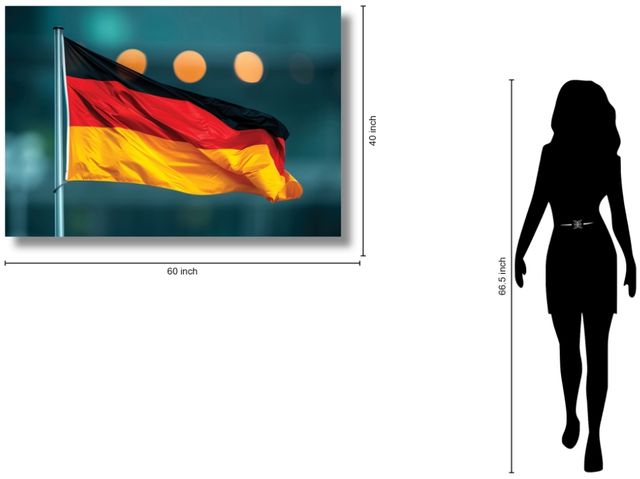 Classy Living Wordly German Flag Wall Art-2