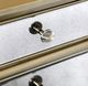 Stylecraft Vanessa Silver Vanity Desk and Vanessa Round Vanity Stool Set -3