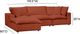 TOV Furniture Cali 4-Piece Rust Modular Sectional-2