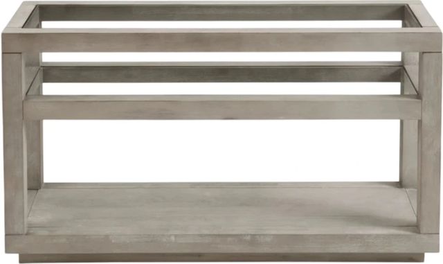 Modus Furniture Oxford Glass Top Console Table with Mineral Base-2