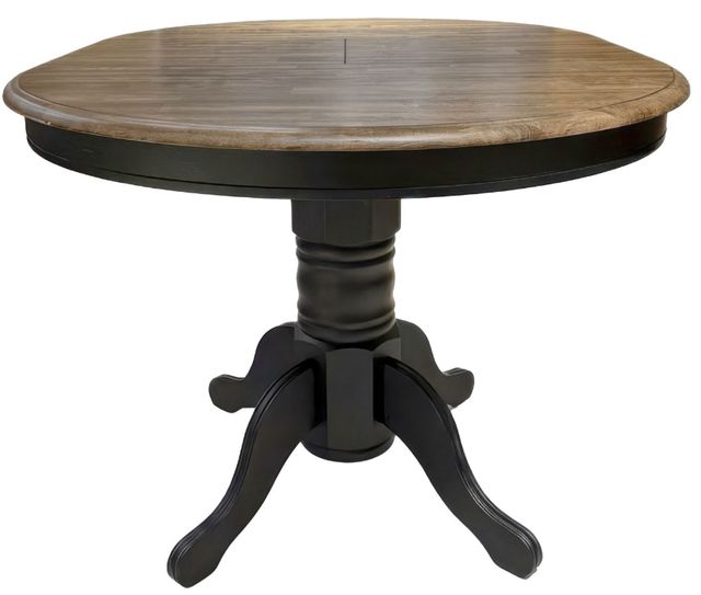 Liberty Furniture Carolina Crossing Antique Honey Gathering Table with Black Base-3