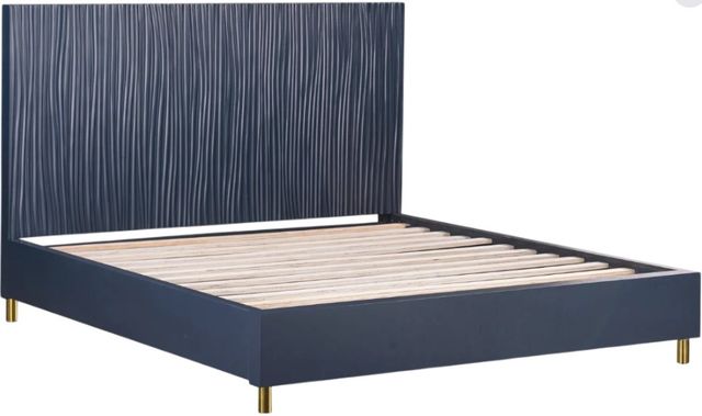 Modus Furniture Argento Navy Blue Full Panel Bed-2