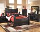 Signature Design by Ashley® Shay 5-Piece Almost Black King Poster Storage Bed Set-5
