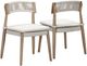 TOV Furniture Gata 2-Piece Cream/White Wash Linen/Wooden Outdoor Dining Chair Set-5
