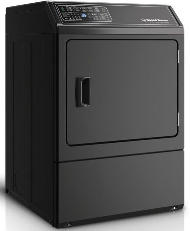 Speed Queen® DF7 7.0 Cu. Ft. Matte Black Front Load Gas Dryer-2