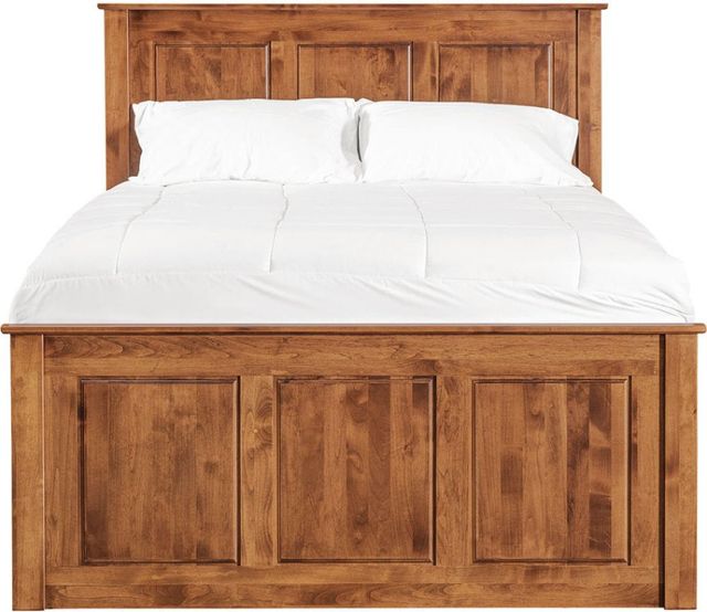 Archbold Furniture Customizable Shaker Queen Chest Panel Storage Bed-1