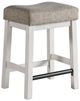 Intercon Drake French Oak/Rustic Gray 19" Backless Stool-0