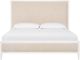 Bassett® Furniture Willow Timeless White King Upholstered Panel Bed-1