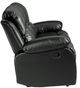 Homelegance® Cranley Black Double Manual Reclining Sofa-4